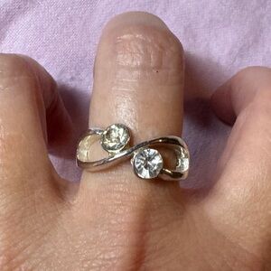 Cubic zirconia infinity ring size 8